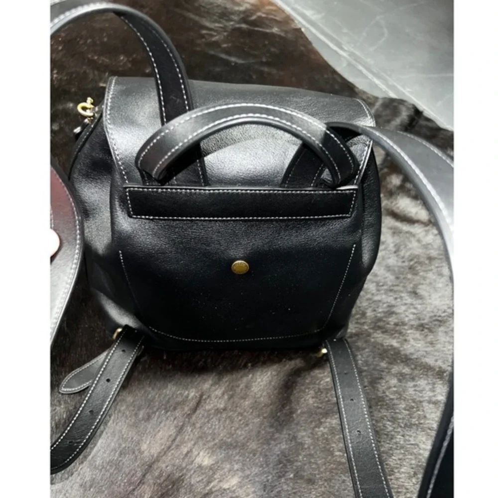 Coach Crosby Leather Backpack 28 Women's‎ Medium Black Excellent